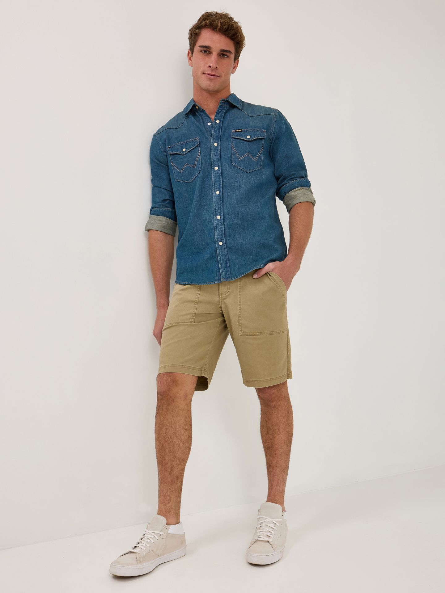 Мужские шорты Wrangler Utility Fatigue Short, цвет: Elmwood — фото 6