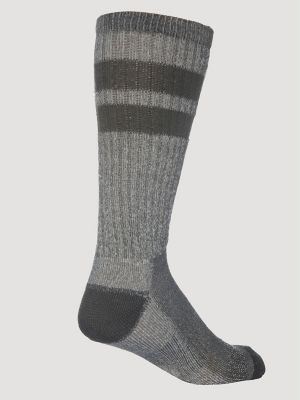Men's Wool Stripe Work Socks (3-pack)