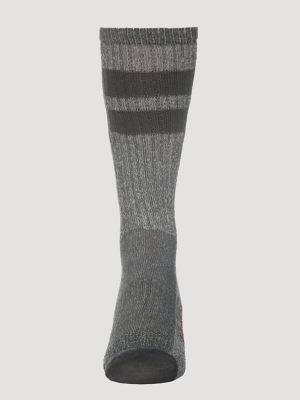 Men's Wool Stripe Work Socks (3-pack)