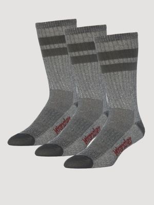 Men's Wool Stripe Work Socks (3-pack) from Wrangler - $9.97