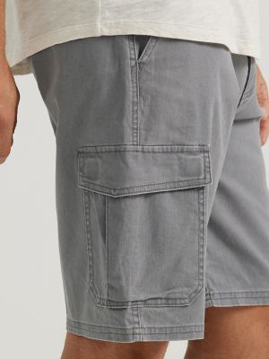 Mens Casual Twill Cargo Shorts Cotton Drawstring Classic Cargo Stretch  Shorts