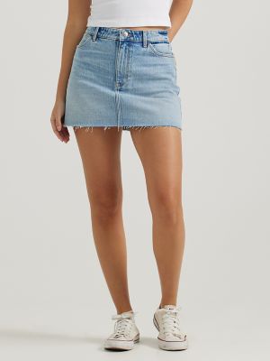 Women's Denim Denim Skirt with Shorts 130062 Mini Skirt Jeans