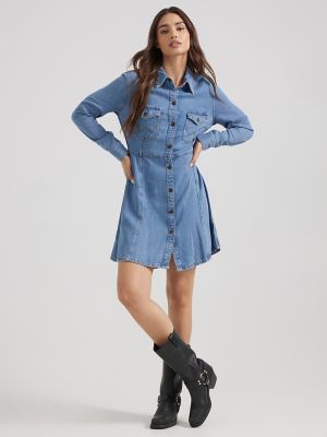 Women's A-line Shirt Dress in Partners