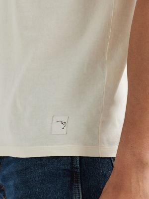 Wrangler x Buffalo Trace™ Men's Pocket T-Shirt in Vanilla