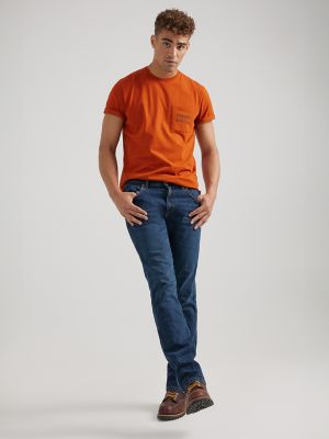Wrangler x Buffalo Trace™ Men's Pocket T-Shirt in Distillers Red