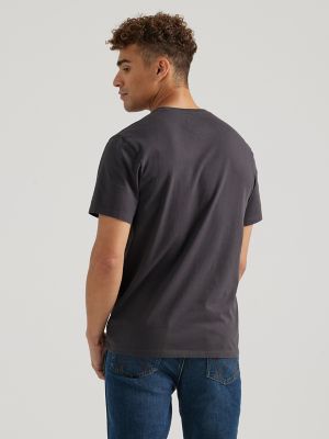 Wrangler x Buffalo Trace™ Men's Logo T-Shirt in Dark Grey alternative view 3