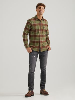 トップス WofG Logo plaid pattern Tee Wrangler x Buffalo Trace™ Men's Flannel Shirt | SALE | Wrangler®