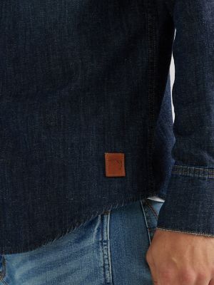 Wrangler x Buffalo Trace™ Men's Revival Shirt in Oak Indigo alternative view 5