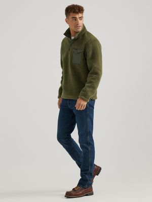 Mens sherpa hot sale pullovers