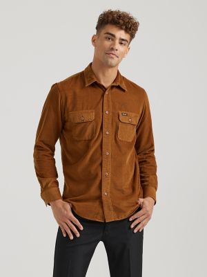 Buy Linen Shirt Short Sleeve Shirt Tree Trunk Brown