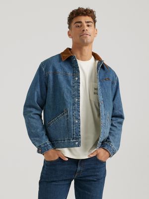 Wrangler x Buffalo Trace™ Men's Barrel House Jacket in Well Worn Indigo