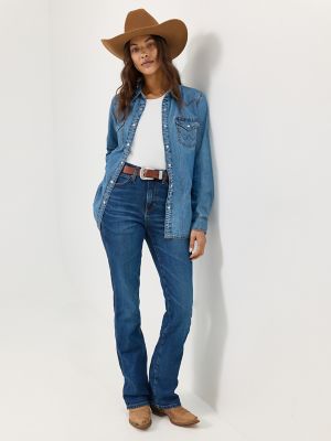 Women's Wrangler Retro® Bailey High Rise Bootcut Jean in Isla alternative view 6