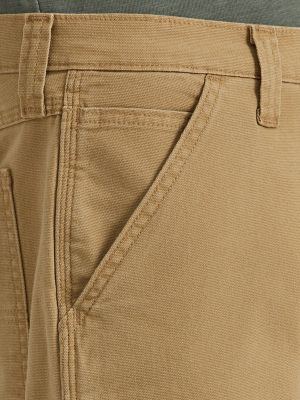 Men's Wrangler&reg; Five Star Premium Carpenter Shorts in Harvest Brown alternative view 6