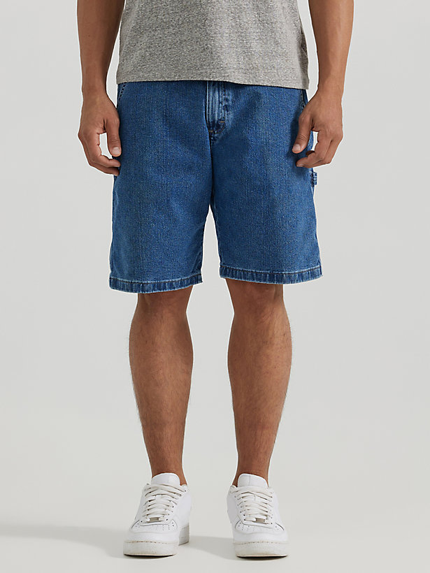 Men's Wrangler® Five Star Premium Carpenter Shorts in Mid Indigo