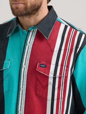 Vintage-Inspired Brushpopper Western Snap Workshirt