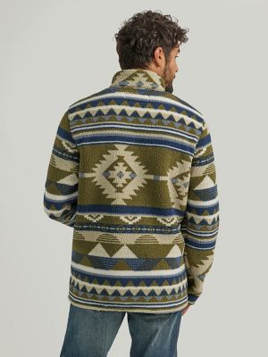 Men's quarter zip sherpa pullover sale