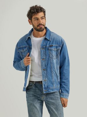 Men's Wrangler Retro® Sherpa Lined Western Denim Jacket