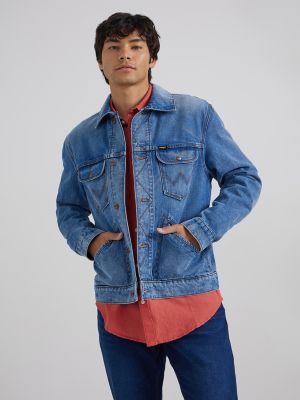 Wrangler Flannel-Lined Denim Jacket