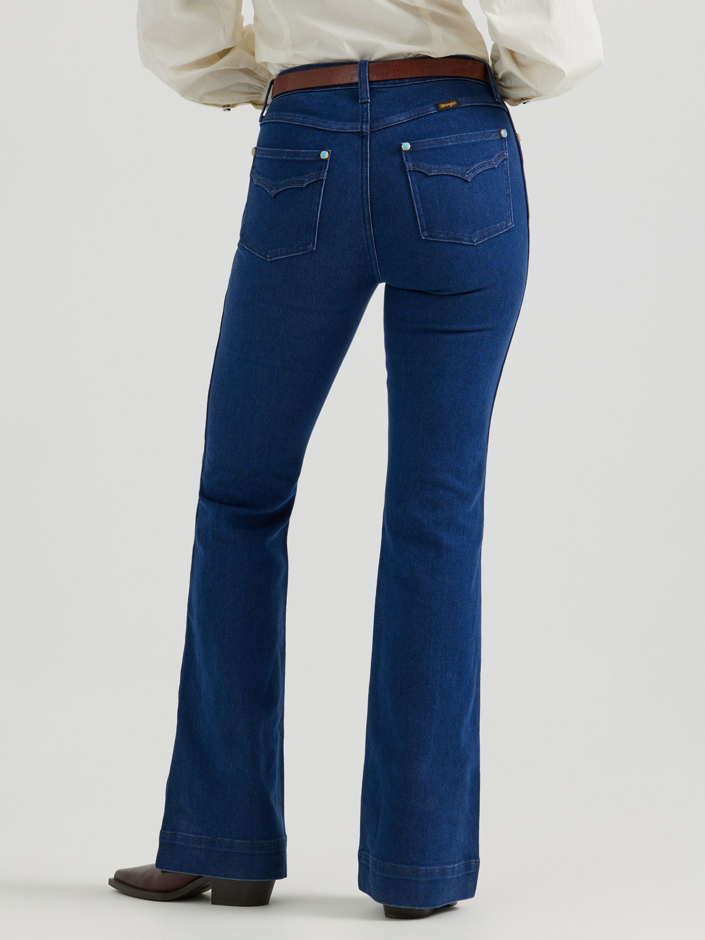 Женские брюки Wrangler x Yellow Rose by Kendra Scott High Rise Trouser, цвет: Варёный — фото 5