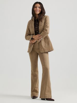 Wrangler® x Yellow Rose by Kendra Scott Fitted Blazer in Mocha