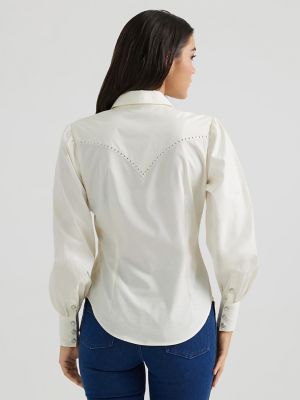 Wrangler x Kendra Scott Rodeo Shirt:Vanilla Ice:M alternative view