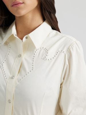 Wrangler x Kendra Scott Rodeo Shirt:Vanilla Ice:M alternative view 2