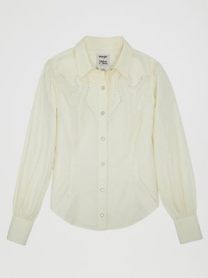Wrangler x Kendra Scott Rodeo Shirt:Vanilla Ice:M alternative view 5