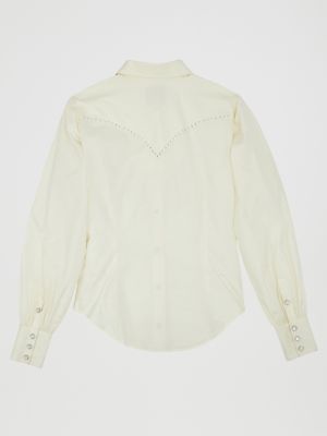Wrangler x Kendra Scott Rodeo Shirt:Vanilla Ice:M alternative view 6