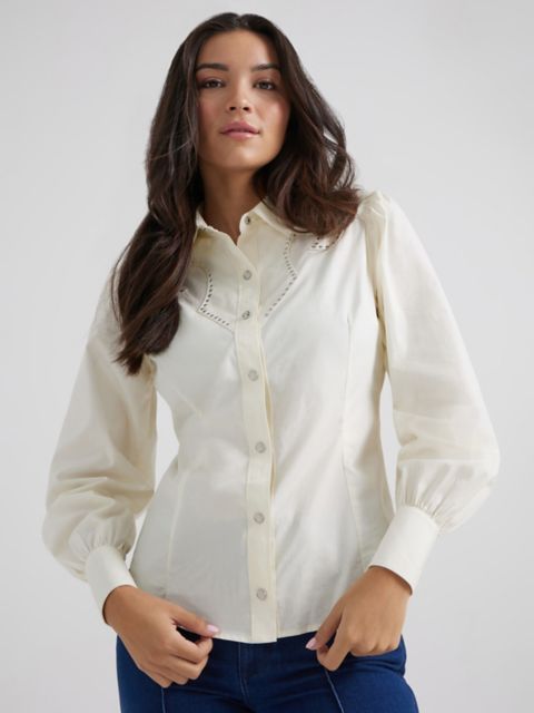 Женские рубашки Wrangler x Yellow Rose by Kendra Scott Rodeo Shirt