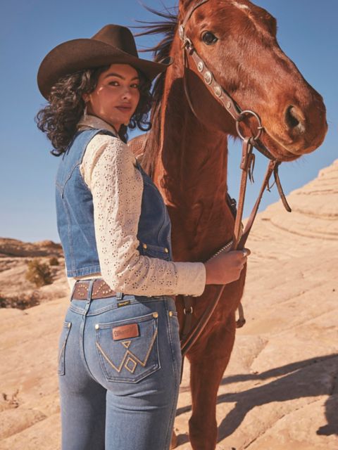 Женские джинсы Wrangler x Yellow Rose by Kendra Scott Bootcut Jean