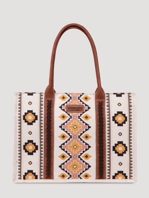 Southwestern Print Cross Body Canvas Mini Tote