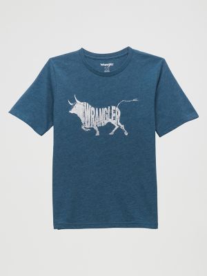 ◆Wrangler◆ Flag Tiger Tshirt Ivory Boy's Logo Front Graphic T-Shirt | SALE | Wrangler®