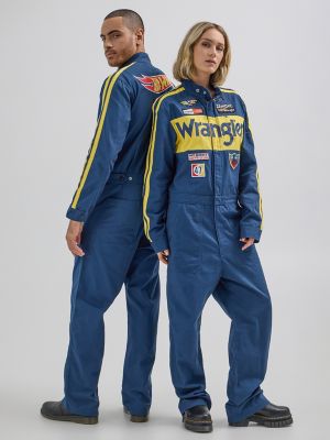 Wrangler x Hot Wheels Men's Coverall in Insignia Blue