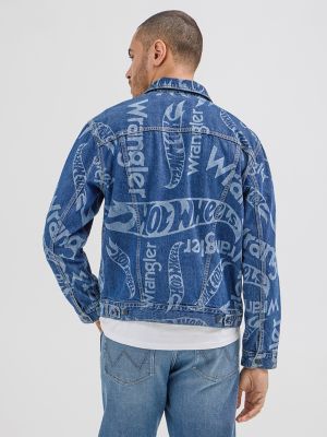 Wrangler® x Hot Wheels™ Men's Laser Logo Denim Jacket | SALE