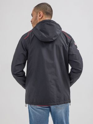 Wrangler® x Hot Wheels™ Men's Anorak Jacket in Black Beauty alternative view 4