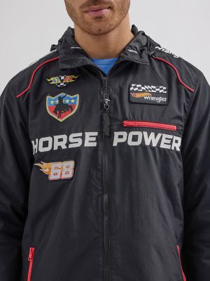 Wrangler® x Hot Wheels™ Men's Anorak Jacket in Black Beauty alternative view 6