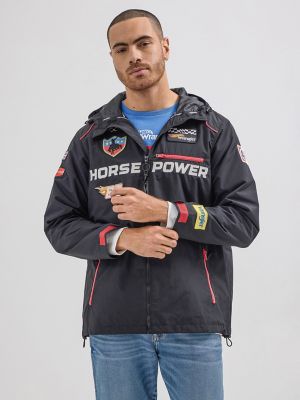 Wrangler x Hot Wheels Men's Anorak in Black Beauty