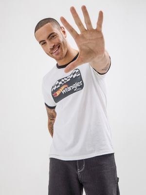 Wrangler® x Hot Wheels™ Men's Logo Ringer T-Shirt | SALE