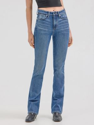 Wrangler® x Hot Wheels™ Women's High Rise Bootcut Jean