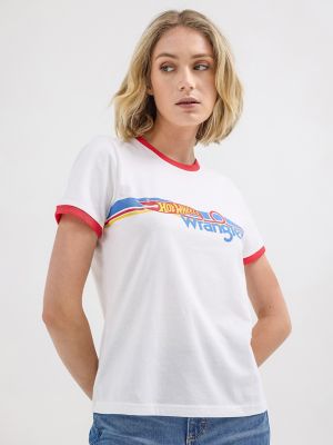 Wrangler® x Hot Wheels™ Women's Logo Ringer Tee | SALE