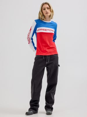 Wrangler® x Hot Wheels™ Women's Colorblock Tee in Multicolor alternative view 3