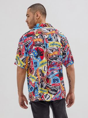 Wrangler® x Hot Wheels™ Men's Souvenir Shirt in Multicolor