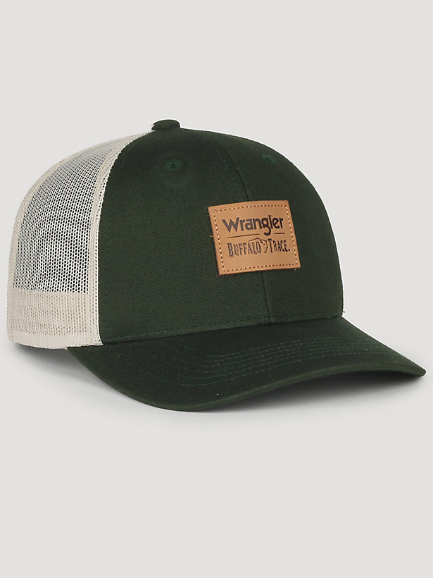 Wrangler x Buffalo Trace™ Men's Mesh Panel Hat in Green