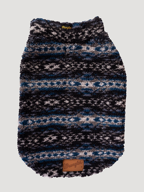 Printed Sherpa Dog Sweater