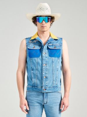 Wrangler x Pit Viper Vest in Antique Wash main view