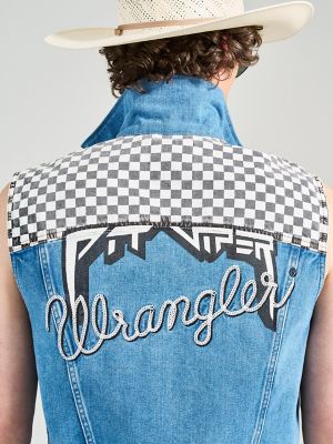 Wrangler x Pit Viper Vest in Antique Wash alternative view 6