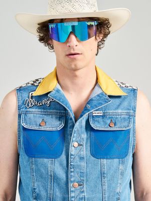 Wrangler x Pit Viper Vest in Antique Wash alternative view 7