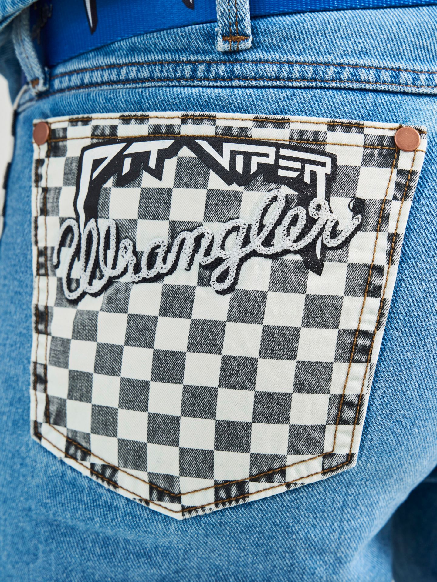Мужские шорты Wrangler x Pit Viper Cut-Off Jorts, цвет: Состаренный варёный — фото 5