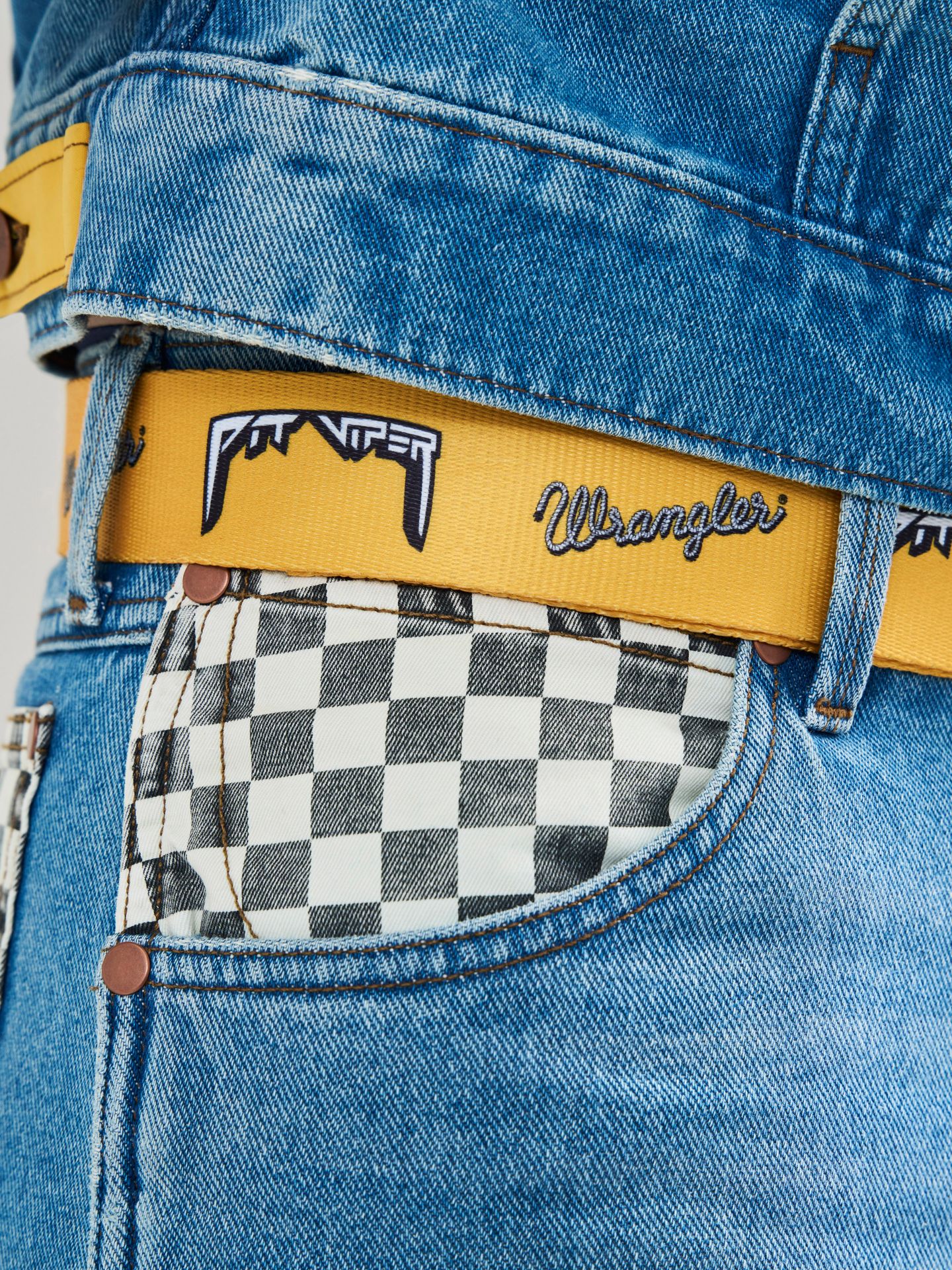 Мужские шорты Wrangler x Pit Viper Cut-Off Jorts, цвет: Состаренный варёный — фото 8