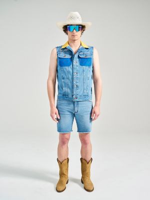 Wrangler x Pit Viper Cut-Off Jorts in Antique Wash